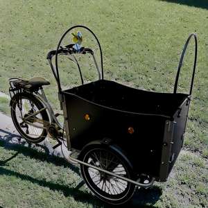 Vélo cargo électrique à trois roues à 7 vitesses, tricycle à <span class=keywords><strong>grande</strong></span> capacité, trike familial, vélo pour animaux de compagnie - Product Image 4
