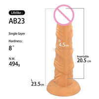 Novedad juguete adulto monstruo dragón tamaño grande silicona Animal consolador en caballo Lobo perro diseño