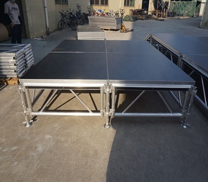 Platine de scène carrée en aluminium modulaire 1x1m Plate-forme de scène mobile pour événement - Product Image 1