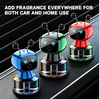 Diffuseur de parfum intelligent pour voiture, robot, 4 vitesses réglables, pulvérisation automatique, éliminateur d'odeurs, décoration intérieure de voiture