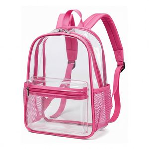 Mochila Mini Transparente Personalizada OEM, Aprobada para Estadios, de Poliéster con Cierre, Impermeable, para Conciertos, Trabajo, Festivales, Seguridad, Viajes, Libre de BPA - Product Image 2