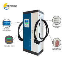 Shipstrive Chargeur EV à usage commercial certifié CE 120-240kW DC rapide, station de charge au sol GBT/CCS1/CCS2 OCPP1.6J pour