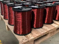 Cobre esmaltado/alumínio enrolamento fio 0.02-4.0 MM, atacado para a produção da bobina do gerador & rebobinamento industrial do motor