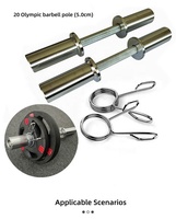 Barre d'haltérophilie en acier standard de dynamophilie barre d'haltérophilie en tailles de 10kg et 20kg Options de couleur disponibles