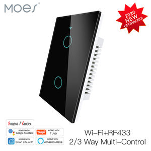 Zigbee Z-wave Interruttore Della Luce Della Parete di Tocco Intelligente Neutro/No Neutro Wire No Condensatore Vita Intelligente/tuya <span class=keywords><strong>2</strong></span>/3 Vie interruttore wifi - Product Image 5