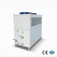 Refroidisseur d'eau industriel refroidi par air Honeywell R290/R32/R22/R410A/R134A/R407C/R404A, système 10HP