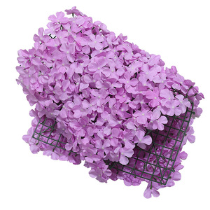 <b>Artificial</b> <b>Hydrangea</b> Flower Wall Rectangle 4cm Plastic Silk Wedding Decorations Home Decor Reusability - Product Image 2