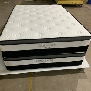 Matelas King Size en Tissu Housse avec Ressorts Ensachés Hybride Mousse et Latex pour Chambre à Coucher - Product Image 4