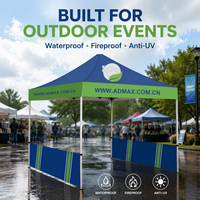 Tente pliante publicitaire personnalisée en tissu Oxford 3x3 3x4.5 3x6, chapiteau de mariage, gazebo, stand d'exposition
