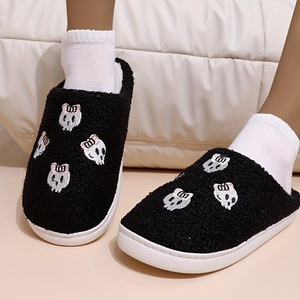 Maison intérieure transfrontalière pour femmes pour pantoufles hiver noël Halloween coton pantoufles en peluche chaud noël Halloween - Product Image 6