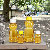 Bouteille de miel écologique de 240 ml en PET de qualité alimentaire, conteneur à jus avec bouchon à vis, logo personnalisé, emballage pour boissons, lait, soda
