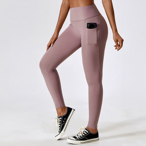 Gran oferta de entrenamiento Scrunch Butt Sexy cintura alta Control de barriga mujeres Leggins Ulti-Dry elástico correr gimnasio medias entrenamiento - Product Image 5