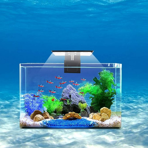 <span class=keywords><strong>Roxin</strong></span> Aquarium Small Light Fish Tank Luz LED 6W Lámpara de clip plantada para 8-15 pulgadas 6mm de espesor Mini Fish Tanks X3 - Product Image 5