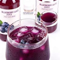 Minuman Jus Buah Blueberry 360g*12 Botol Siap Minum Rasa Berry Segar untuk Pesta Minuman Sehari-hari Pasokan Grosir