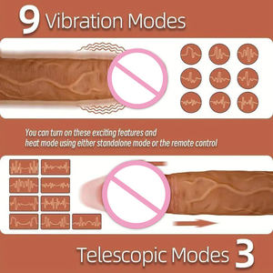 Wireless <b>Remote</b> <b>Control</b> Female Telescopic Anal Plug <b>Vibrator</b> Tri-Band Silicone Sex Toy Soft Real Touch Feeling 100% Waterproof - Product Image 4