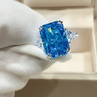 Bague en moissanite jaune 2026, plaquée or blanc, fiançailles pour petite amie, argent sterling 925, bague pour femme