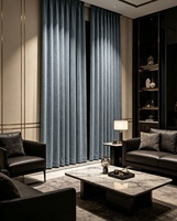 Tissu de rideau occultant en chenille à chevrons, 100% polyester, largeur 110 pouces, plusieurs couleurs pour la décoration de la maison et des hôtels