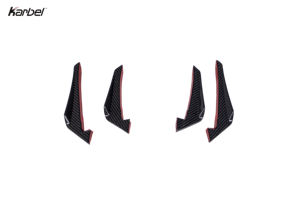 Karbel Ventes directes d'usine Ailerons de pare-chocs avant en fibre de carbone sèche Canards Splitters 4 pcs/set pour <span class=keywords><strong>Audi</strong></span> A4/S4 B9.5 - Product Image 2