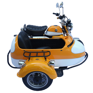 Motocicleta Triciclo de Combustible de <span class=keywords><strong>125cc</strong></span> con Sidecar, Motocicleta de Tres Ruedas Internacional de 4 Velocidades, Otros <span class=keywords><strong>Triciclos</strong></span>, Triciclo para Adultos - Product Image 2