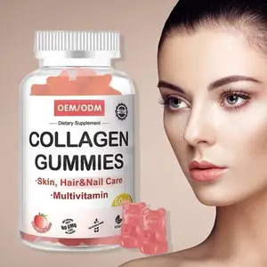 Private Label Natural L-Glutathione Skin Lightening Glutathione Reduced Whitening Skin Collagen Gummies