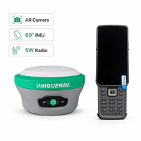 UNIQUENAV U10 AR Camera Visual Stakeout GNSS RTK Receiver 60 Derajat IMU Tilt 5W Radio GPS Peralatan Survei Tanah