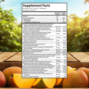 Gouttes multivitaminées personnalisées OEM avec glucides totaux pour soutenir le système immunitaire – Complément alimentaire vitaminique - Product Image 2
