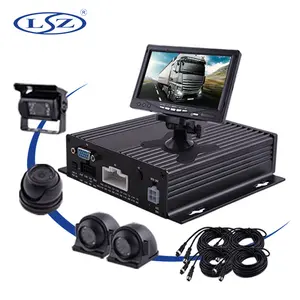 4 Kênh Mobile DVR Kit Đối Với Xe Buýt Xe Tải Xe An Ninh AHD Xe Máy Ảnh 7 Inch Màn Hình LCD MDVR Kit