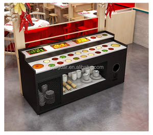 Mesa de comedor montada en la pared de un solo lado de estilo industrial para hoteles, cafeterías, restaurantes pequeños, Mostrador de condimentos, escuelas calientes - Product Image 6