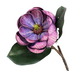 Artificial Silk <strong>Magnolia</strong> Flower Arrangement Handmade Home Wedding Decoration for Living Room Dining <strong>Table</strong> - Product Image 5
