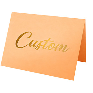 Segnaposto da Tavolo Personalizzato in Carta Bianca con Lamina Dorata, Stampa Offset su Cartoncino per Feste e Ristoranti - Product Image 5