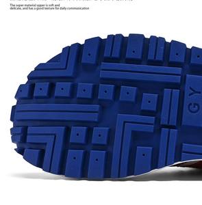 Sepatu olahraga kasual pria terlaris 2025 sepatu jalan pita sol tebal <span class=keywords><strong>fashion</strong></span> nyaman sepatu jalan-jalan berkualitas tahan aus - Product Image 6