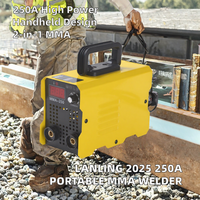 Nouvelle machine à souder portable 2-en-1 MMA 2026, moteur onduleur 250A 3.7KW DC 110V, cycle de service 60%, électrode 2.5mm