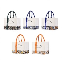 Sac fourre-tout en toile à motif Morris, grande capacité, tendance, avec logo personnalisé imprimé, sac fourre-tout pour la promotion publicitaire