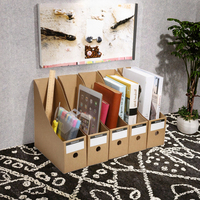 Boîtes de rangement pliables en carton ondulé blanc kraft à ouverture supérieure pour pièces de cadre photo gaufrées sur mesure, avec plateau et dossier de rangement