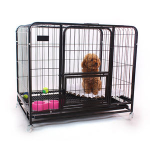 Toptan taşınabilir Pet kafesleri büyük kulübesi kolay montajlı köpek kafesi alt tepsi ile - Product Image 2