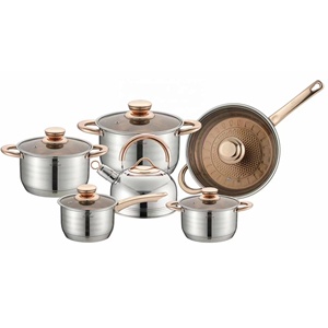 2024 New arrivals đồ dùng nhà bếp thiết lập cảm ứng cảm ứng nấu ăn nồi và nhà bếp soong không dính <span class=keywords><strong>Cookware</strong></span> Set - Product Image 2