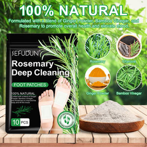 SEFUDUN 10 buah meningkatkan tidur stres menghilangkan dalam membersihkan bantalan kaki Label pribadi Herbal alami Rosemary detoks kaki <span class=keywords><strong>patch</strong></span> - Product Image 6