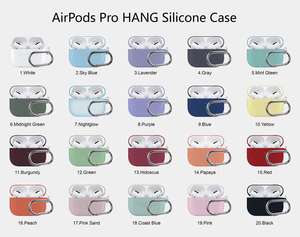 Disponible: Funda de Silicona Suave para <span class=keywords><strong>Airpods</strong></span> de 1ª y 2ª Generación, Protectora, a Prueba de Golpes, con Gancho y Anillo - Product Image 6