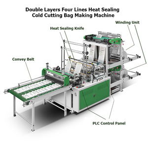 máy cắt túi nilong Máy Làm Túi Polythene CX-600 Máy Làm Túi Doypack Phổ Biến Máy Tính Bốn Kênh Hai Lớp - Product Image 2