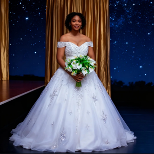 New Chất lượng cao Bohemian A-line chapel Train ren lên bọc Bridal sang trọng ren ăn mặc cho đám cưới - Product Image 6