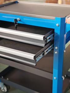 धातु 2 दराज रोलिंग टूल गाड़ी औद्योगिक सेवा वर्कबेंच के साथ भंडारण गैरेज उपकरण ट्रॉली के साथ - Product Image 4