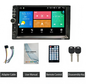 Lecteur MP5 2 DIN pour voiture, écran tactile 7 pouces, radio FM, CarPlay sans fil, Bluetooth, fourniture d'usine, universel pour toutes les voitures - Product Image 5