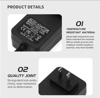 Adaptateur secteur universel pour prise murale 5V 6V 8V 9V 12V 12.6V 0.5A 1A 1.5A 2A AC DC Adaptor Power Supply Adapter 12v 3a