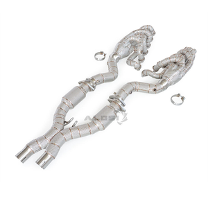 Venta al por mayor de fábrica: Colector de escape de alto rendimiento para Ferrari Enzo 6.0L 2002-2009, de acero inoxidable y aislado, para mejora de potencia del coche. - Product Image 5