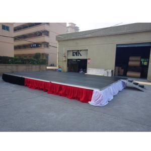 Used aluminum outdoor retractable stage for wedding - Product Image 5