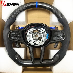 Volant de voiture en fibre de carbone et cuir perforé pour Toyota Supra GR A90 A91 MKV MK5 MK4 2019-2025, volant <span class=keywords><strong>sport</strong></span> racing - Product Image 1