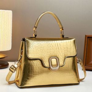 Sac à main de luxe couleur or, sacs en cuir pour femme, sacs à bandoulière imperméables en PU - Product Image 3