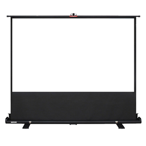 Ngoài trời/văn phòng có thể thu vào cuộn lên đứng màn hình chiếu 70 inch Hướng dẫn sử dụng kéo lên sàn Máy chiếu di động màn hình - Product Image 3