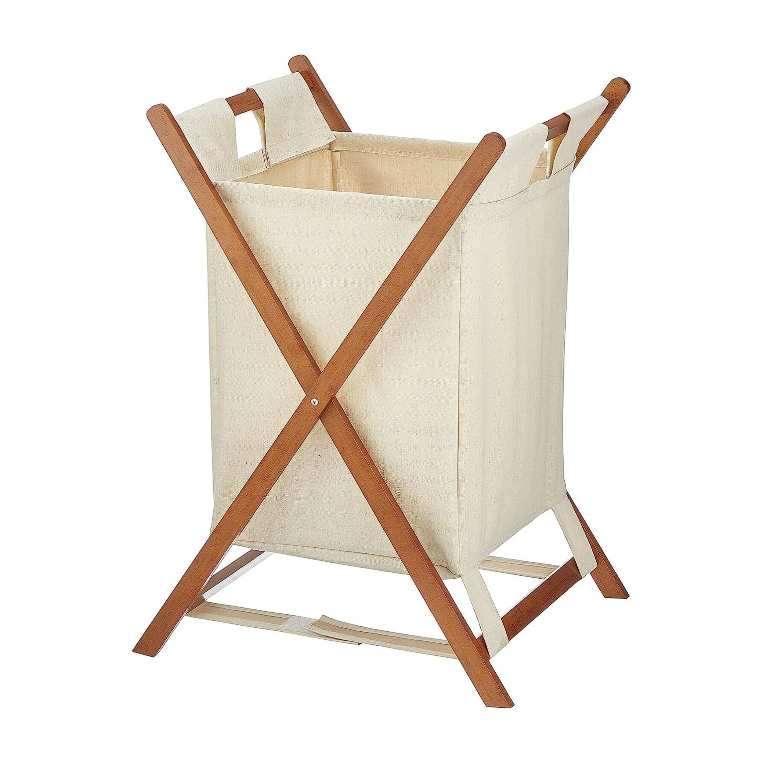 Organización de lavandería y bolsa de almacenamiento Cesta de lavandería de bambú impermeable plegable Cesto para bolsas de ropa sucia