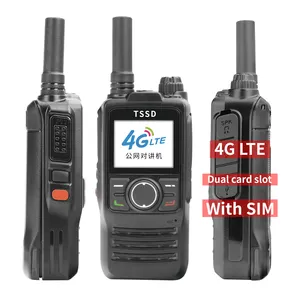 Talkie-walkie professionnel 4g LTE PPT POC distance illimitée Double android ptt téléphone Réseau Radio talkie-walkie avec carte sim
